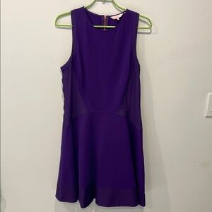 Ted Baker Purple Sheath Mini Dress Scoop Neck Sleeveless
